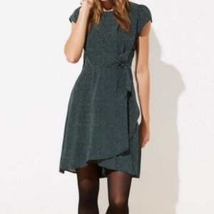 Green Polka Dot Dress with Tie at the waist
